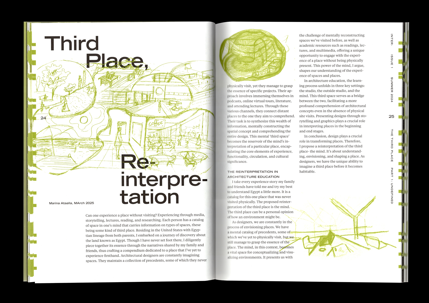 INTER- journal design by Drew Sisk, Clemson University