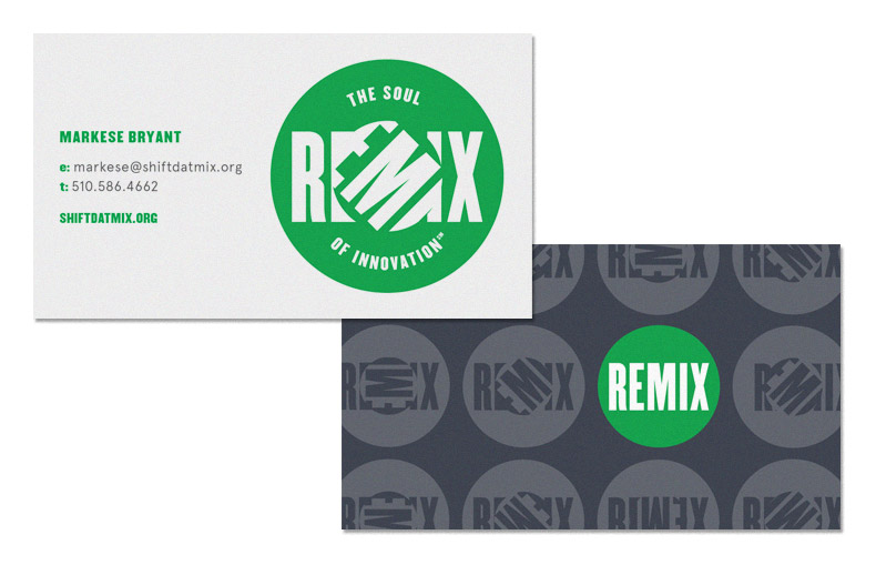 Remix brand identity, designed by Drew Sisk